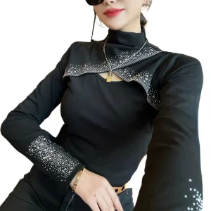 Body Noir Manche Longue