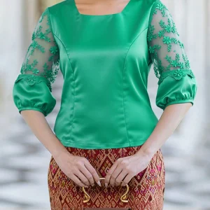 Body Femmes Satin Dentelle Vert